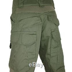 Bulldog ECU2 Combat Military Army Trousers With Knee Pads Airsoft Olive Green