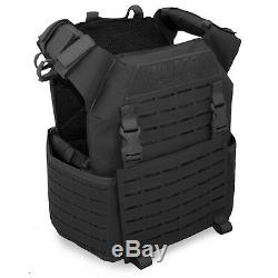 Bulldog Kinetic Military Army Tactical Police MOLLE Armour Plate Carrier Black