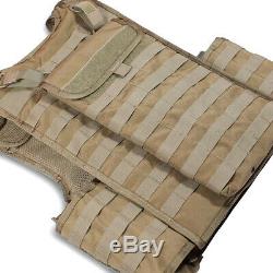 Bulldog MK2 Military Army Tactical MOLLE Armour Plate Carrier Vest Coyote Brown