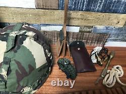 Bundle Military Kit Haversack Respirator Decontaminator Hat Vest Belts + More