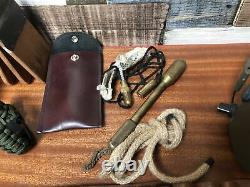 Bundle Military Kit Haversack Respirator Decontaminator Hat Vest Belts + More