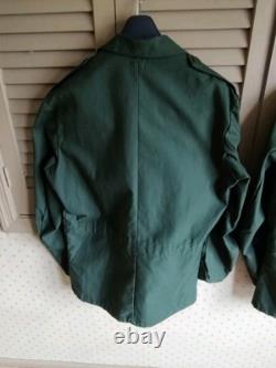 C48 Vintage Swedish Infantry Military Army Green Jackets Lot 2 Jackets