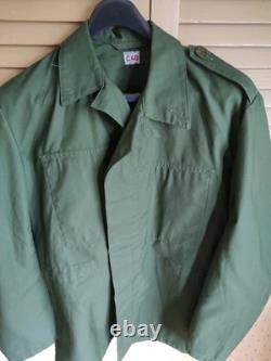 C48 Vintage Swedish Infantry Military Army Green Jackets Lot 2 Jackets