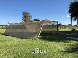 Camel Solar Shade system type l Military Tent Cover Camping Army NICE CONDITION