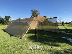 Camel Solar Shade system type l Military Tent Cover Camping Army NICE CONDITION