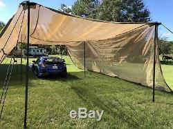 Camel Solar Shade system type l Military Tent Cover Camping Army NICE CONDITION