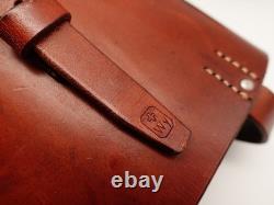 Cavalry Leather Bag with Mess Kit Metal Bike Horse Swiss Army Military 1967 MEWA