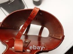 Cavalry Leather Bag with Mess Kit Metal Bike Horse Swiss Army Military 1967 MEWA