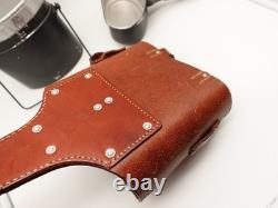Cavalry Leather Bag with Mess Kit Metal Bike Horse Swiss Army Military 1967 MEWA