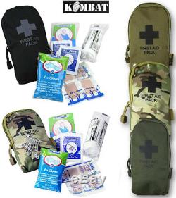Combat Military First Aid Kit Survival Medical Belt Bag Pouch Travel Pack Army