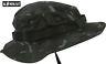 Combat Us Military Army Btp Black Camo Wide Brimmed Jungle Boonie Hat Sun Hat