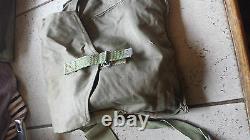 Cotton Military Shoulder Bag, Vintage Canvas Army Surplus Travel Retro Bag