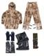 Czech Army M95 Desert Camo Chemical Suit Chem Suit W Bag Boots Gloves