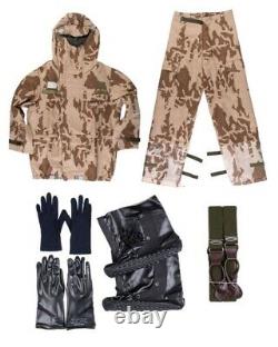 Czech Army Military Desert Camo Chemical Suit Boots Jacket Pants Gloves NBC XL
