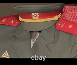 Czech Czechoslovakian Army Military Uniform Hat Pants Jacket Tabs Medals Hat