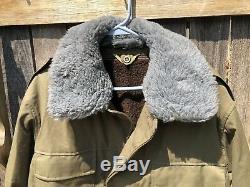 Czech Military Surplus Army Winter Field Jacket Fleece Lining Survivalist Green