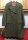 Durigo Manufacturing Co Military Army Ww2 Wool Greatcoat Coat Leather Buttons