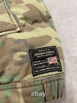 Denim Supply Ralph Lauren Camo Green Military Surplus Down Vest Men's M Army NWT