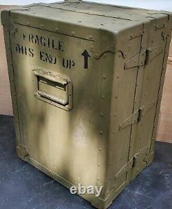 Desert Storm Era Traveling Military Storage Bin Army Surplus Container Harware