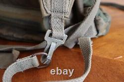 Destroyed Vintage 1987 Army Backpack French F1 or2 Military Duffle Bag Olive