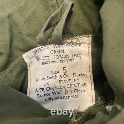 Dirty British Military Issue Green Cadet Forces Windproof Smock, Size 5 Read