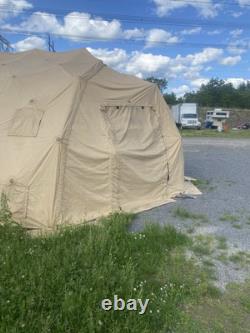 Drash Mx Series Shelter Tent 442sqft MXA2000T With 2 End Caps UNUSED ARMY SURPLUS