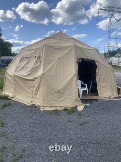 Drash Mx Series Shelter Tent 442sqft MXA2000T With 2 End Caps UNUSED ARMY SURPLUS