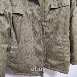 East German Rain Camo Military Army Jacket Quilted Lining G52 Heavyweight
