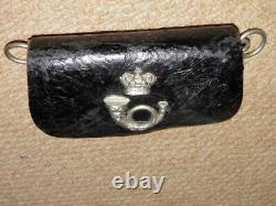 Edwardian British Military Black Leather'Light Infantry' Ammunition Case