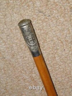 Elizabethan Military'The Royal Engineers' Swagger Stick With Silver Top