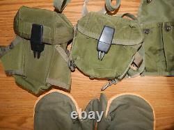 Estate BULK LOT military surplus pouches gloves & other gear us army vintage