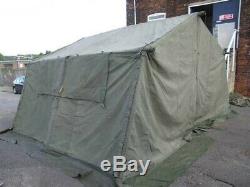 Ex Army 12x12 Mk1 Canvas Frame Military Tent VGC Cadet Bushcraft Car Shelter