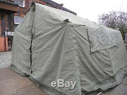 Ex Army 12x12 Mk1 Canvas Frame Military Tent VGC Cadet Bushcraft Car Shelter