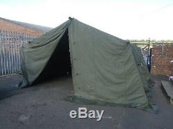 Ex Army 12x12 Mk1 Canvas Frame Military Tent VGC Cadet Bushcraft Car Shelter