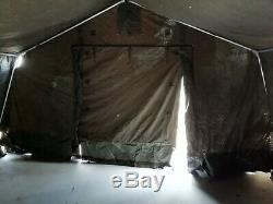 Ex Army 12x12 Mk2 Canvas Frame Military Tent Cadet Bushcraft Shelter Grade 2