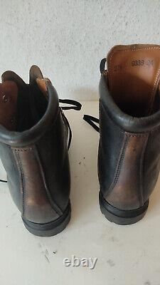 FINE Vintage Swiss Army RAICHLE Leather Boots Hiking Mountaineering 1982 Surplus