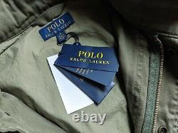 FLASH SALE! Polo Ralph Lauren Military Field Jacket M-65 US Army Patch Retro Men