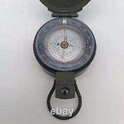FRANCIS BARKER M-88 Prismatic Military Compass M88 Mils Olive Drab with Leather Ca
