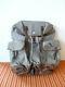 Fine Big Swiss Army Military Backpack Rucksack 1948 Canvas Salt & Pepper