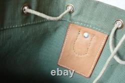 Fine Swiss Army Military Sea bag backpack Canvas Leather Seesack 1969 Vintage