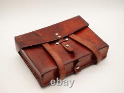 Fine Swiss Soldier Army Leather Shoulder Bag Officier Switzerland Surplus 1973