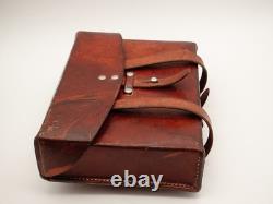 Fine Swiss Soldier Army Leather Shoulder Bag Officier Switzerland Surplus 1973