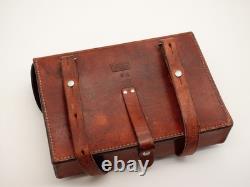 Fine Swiss Soldier Army Leather Shoulder Bag Officier Switzerland Surplus 1973
