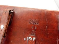 Fine Swiss Soldier Army Leather Shoulder Bag Officier Switzerland Surplus 1973