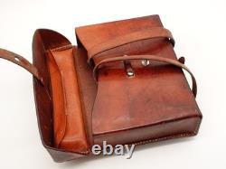 Fine Swiss Soldier Army Leather Shoulder Bag Officier Switzerland Surplus 1973