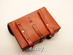 Fine Swiss Soldier Army Leather Shoulder Bag Officier Switzerland Surplus 1974