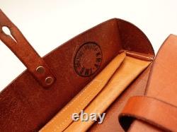 Fine Swiss Soldier Army Leather Shoulder Bag Officier Switzerland Surplus 1974