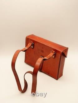 Fine Swiss Soldier Army Leather Shoulder Bag Officier Switzerland Surplus 1974