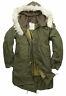 Fishtail Parka Army Genuine Us M65 Original Winter Lined Hooded Long Coat Olive