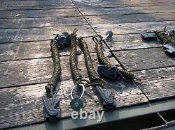 Four. Military Tent Drash Ropes With Locking Tensioners Camping Hunt Us Army